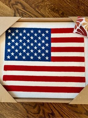 Patriotic American Flag Wall Art - Red, White & Blue